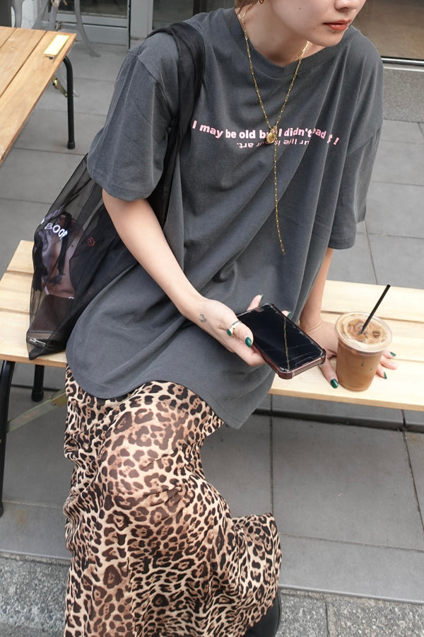 ウォッシュカラーロゴTee